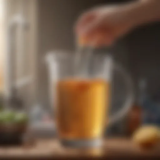 Illustration of a water filter pitcher showcasing lead filtration effectiveness
