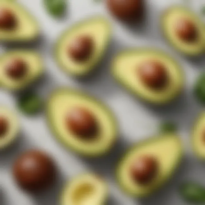 Nutritional benefits of avocados displayed in an infographic