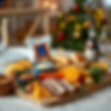 A beautifully arranged platter showcasing Aldi's gourmet items