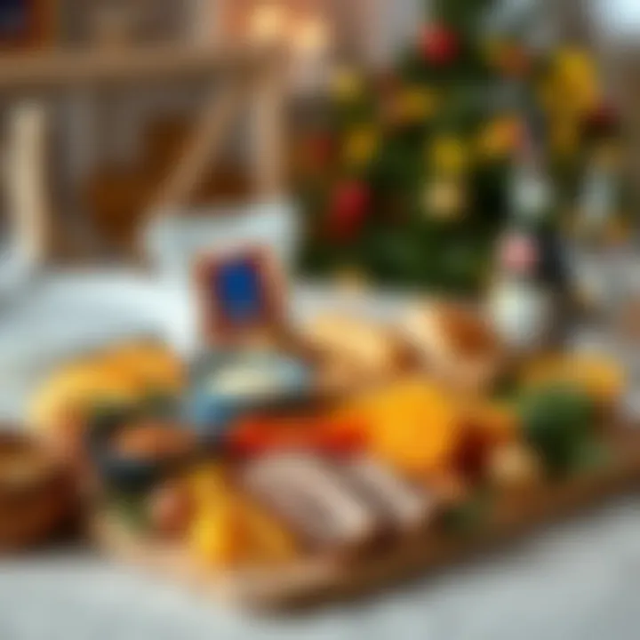 A beautifully arranged platter showcasing Aldi's gourmet items