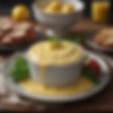 A historical depiction of French cuisine showcasing Béarnaise sauce