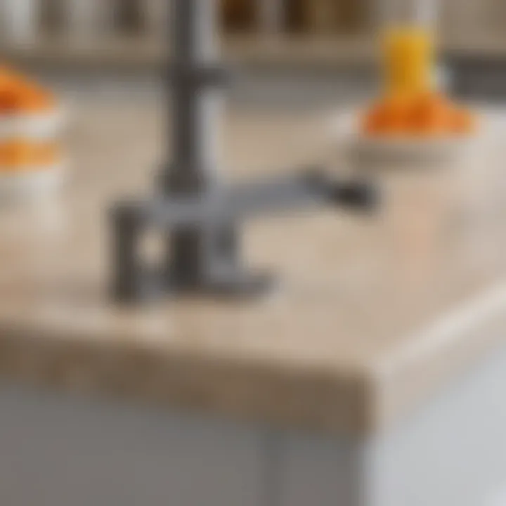 Various types of hidden island countertop brackets