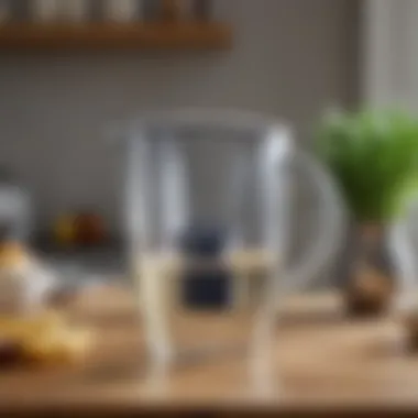 Comparison chart of popular water filter pitcher models.