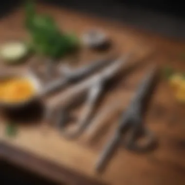 Diverse Kitchen Scissors Variety of scissors suited for different kitchen tasks.