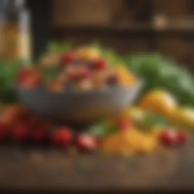 Fresh Ingredients for Bubba Teas Close-up of fresh ingredients used in bubba teas including fruits and herbs
