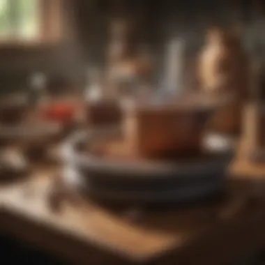 Traditional Tools of Bubba Tea Preparation Artistic representation of traditional bubba tea preparation tools