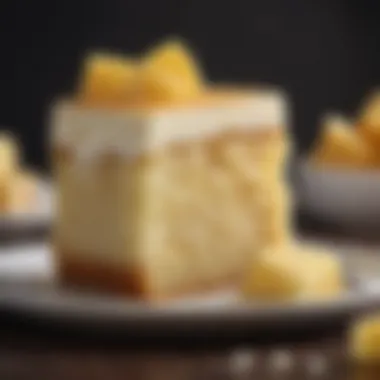 Delicious Butter Cake Slice A slice of moist butter cake with frosting