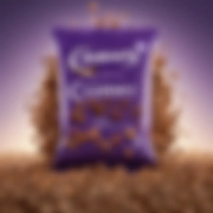 An infographic displaying the nutritional aspects of Cadbury's Crunchy