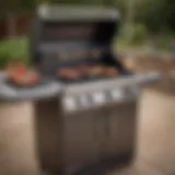 Char Broil three-burner grill showcasing sleek design and durable materials