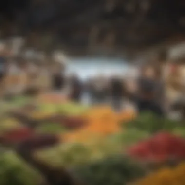 Charleston Food Market: A Local Gem A bustling Charleston market filled with fresh produce and local artisans