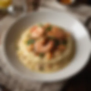 Shrimp and Grits: A Lowcountry Classic A vibrant plate of shrimp and grits showcasing traditional Lowcountry flavors