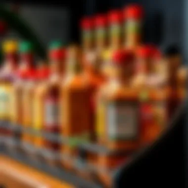 Chili Seasoning Collection A beautifully arranged spice rack featuring chili seasonings
