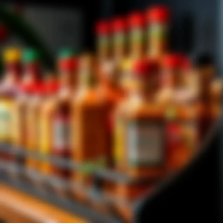 Chili Seasoning Collection A beautifully arranged spice rack featuring chili seasonings