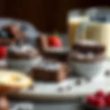 Decadent Chocolate Breakfast Delights A sumptuous spread of decadent chocolate breakfast options