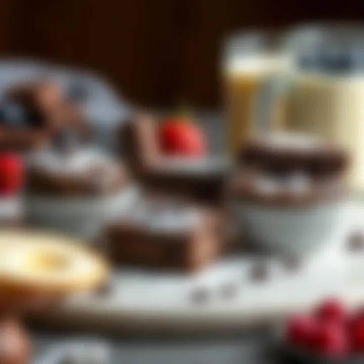Decadent Chocolate Breakfast Delights A sumptuous spread of decadent chocolate breakfast options
