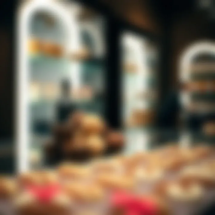 Artisan Chocolates in Los Angeles Artisan chocolates displayed elegantly in a boutique