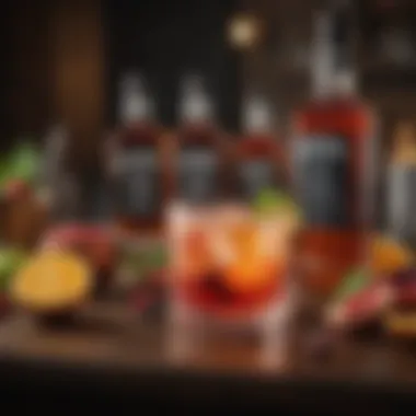 A vibrant cocktail made with Jack Daniel's Winter Jack and fresh fruit garnishes.