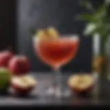 Crown Apple Cocktail with Garnish