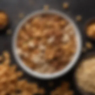 Diverse Array of Crunchy Protein Snacks Variety of crunchy protein snacks in a bowl