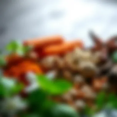Flavor Foundations A close-up of herbs and spices that inspire flavor experimentation