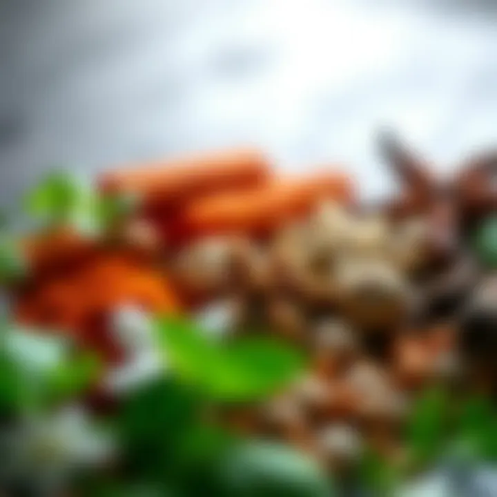 Flavor Foundations A close-up of herbs and spices that inspire flavor experimentation