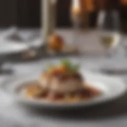 Elegant dining setup showcasing fine culinary art in Wilmington