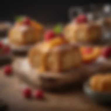 Decadent Air-Fried Desserts Delightful air-fried desserts, including pastries and fruits.