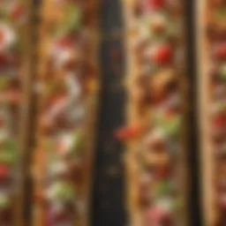 A close-up view of Taco Bell flatbread showcasing its texture and layers.
