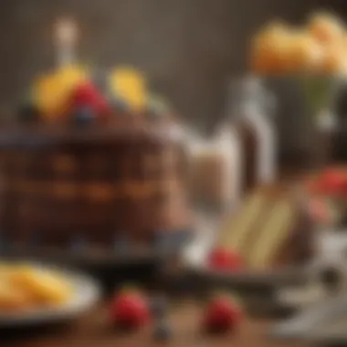 Dietary Considerations in Custom Cakes An assortment of dietary-friendly cakes, including gluten-free and vegan options.