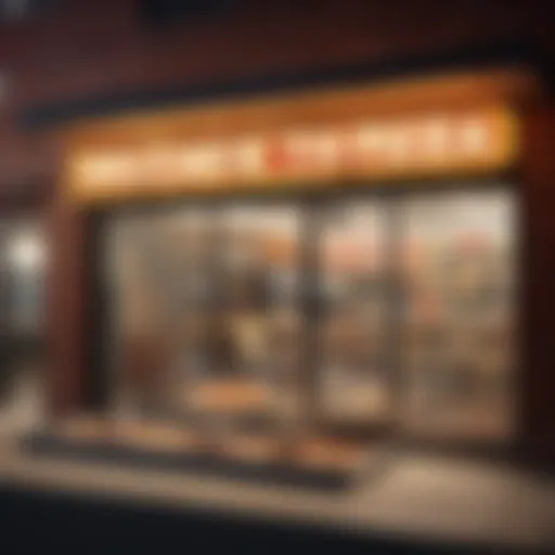 An inviting drive-thru pizza window