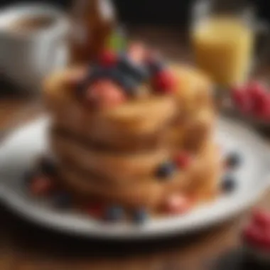 Deliciously Golden French Toast Golden brown French toast slices topped with fresh berries