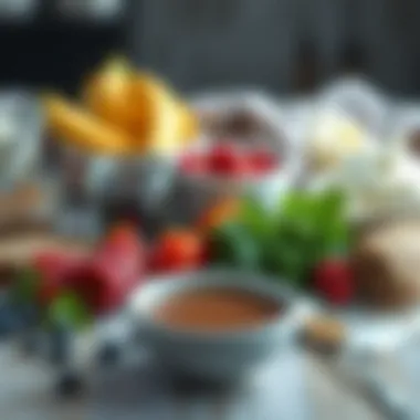 Essential Ingredients for No-Bake Creations An artistic display of ingredients used in no-bake recipes, showcasing freshness and variety.