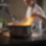 A collection of effective pot and pan cleaners displayed elegantly