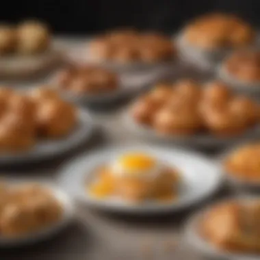 Delicious Baked Creations with Egg Alternatives A vibrant plate of baked goods made using energy egg replacers