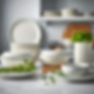 Culinary Inspiration: Corelle Dishes and Fresh Herbs An inviting kitchen scene featuring Corelle dishes and fresh herbs