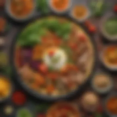 Diverse Vegan Cuisine A vibrant assortment of colorful plant-based dishes showcasing the diversity of vegan meals.