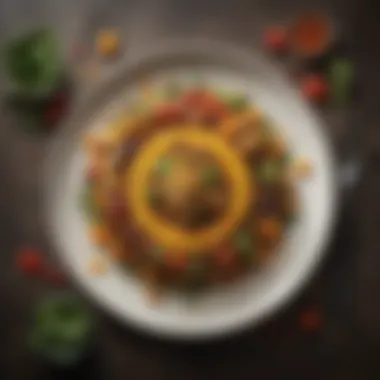 Vegan Signature Dish A beautifully arranged plate of a signature vegan dish, highlighting its vibrant ingredients and textures.
