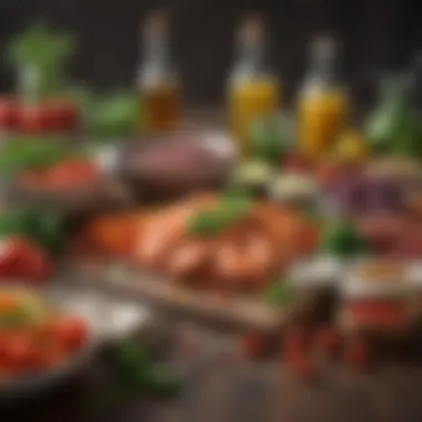 Fresh Ingredients for Culinary Delights An assortment of fresh ingredients ready for meal preparation