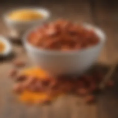 A vibrant bowl of Geaux Creole Crawfish Seasoning showcasing its colorful spices