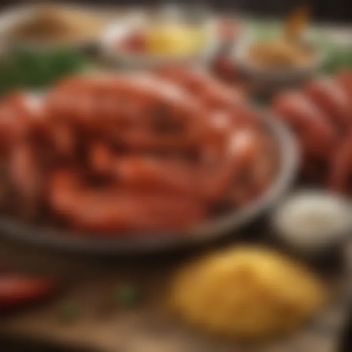 An assortment of fresh ingredients commonly used alongside Geaux Creole Crawfish Seasoning