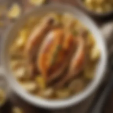 Experience the Zest of Lemon Garlic Chicken Zesty lemon garlic chicken dish