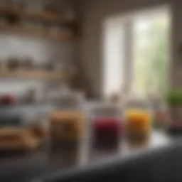 Stylish airtight containers enhancing kitchen aesthetics