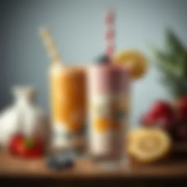 Creating a Balanced and Flavorful Shake A balanced shake showcasing layers of flavor and nutrition