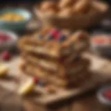 Nutrient-rich breakfast bars with assorted toppings