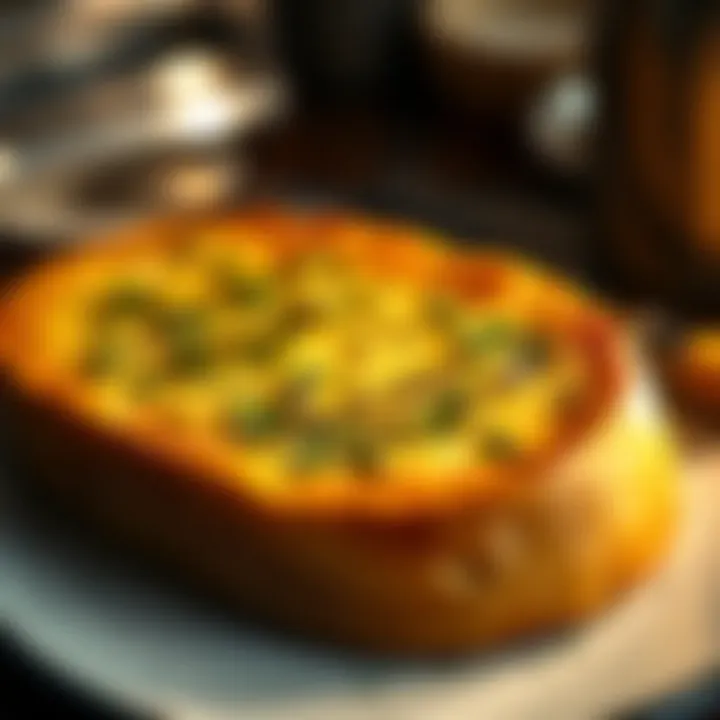 Aromatic Garlic Bread Fresh from the Oven Golden-brown garlic bread with herbs