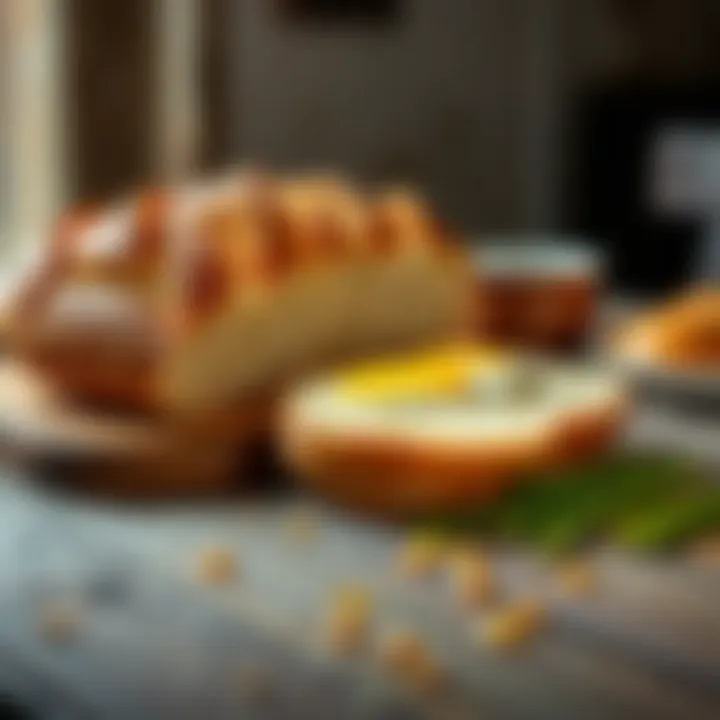 Garlic Bread: A Perfect Accompaniment Sliced garlic bread served on a rustic table