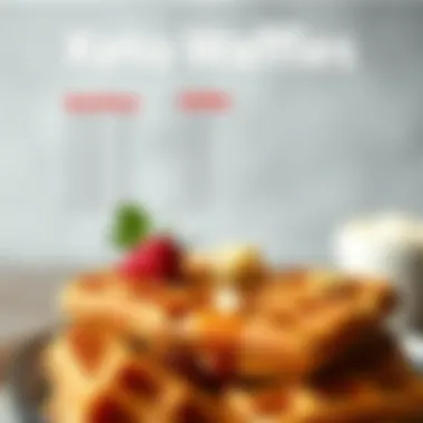 Nutritional Information of Keto Waffles Nutritional breakdown of keto waffles displayed graphically