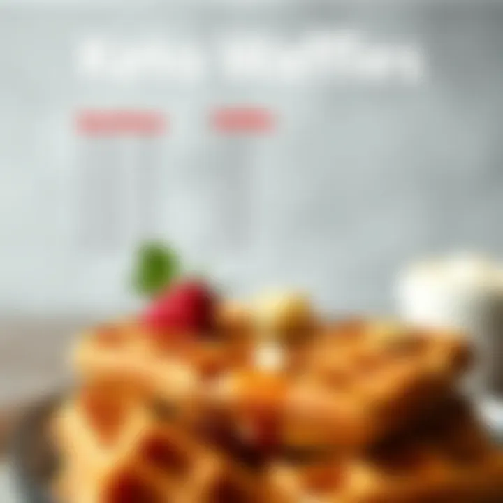 Nutritional Information of Keto Waffles Nutritional breakdown of keto waffles displayed graphically