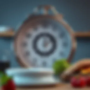 An elegant clock showcasing optimal meal timing