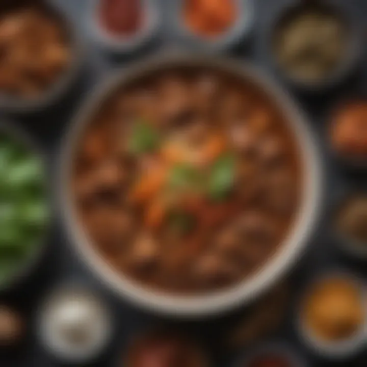 Close-up of a bowl of homemade Japanese curry paste with fresh ingredients around.
